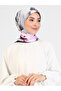 Rose Painted Patterned Scarf - Powder - 2