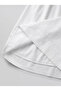 Women's White Cotton Poplin Lined Pinterest Maxi Long Skirt with Pockets - 4