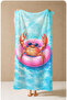 Pop Art Simitte Lobster Pool Patterned 70X150 Beach Towel - Digital Printed Fade-Resistant Bath Towel - 5