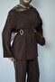 Women's Waist-Sitting and Back-Tie Hijab Set - 7
