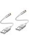 محول صوت MOSWAG من USB إلى مقبس 3.5 ملم، كابل USB إلى Aux مع دعم الميكروفون رباعي الأقطاب TRRS للسماعات