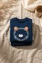 Leo Comfort Navy Blue Lion Figured 100% Cotton Premium Baby Boy Top and Bottom Tracksuit Set - 5