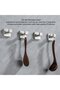 4-Pack Brushed Nickel Bathroom Towel Hooks, Heavy Duty Wall Hooks, 304 Stainless Steel Clothes Hooks with Towel Hooks and Bathrobe Hooks (Silver) - 3