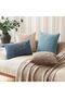 Pack of 2 Soft Textured Throw Decorative Pillow Covers Square Accent Solid Cushion Cover - 7