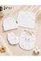 Lace Detailed 100% Cotton Newborn Baby Girl Boxed Hospital Discharge Set Gift 15261 - 2