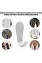 4 Self-Adhesive Towel Hooks – Stainless Steel, No Drilling Required, Suitable for Bathrooms and Kitchens - 4