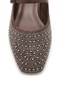 Iskor Women's Ballerina Mary Jane Round Toe Stoned Strap Buckle Flat Sole Daily Evening Dress Shoes 2 cm - 7