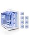 Curvo ATX/M-ATX/ITX Gaming PC Case, 7 ARGB PWM Fans, 360mm Radiator, USB-C, White