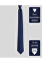 Navy Blue Dot Pattern Silk Tie – 7.5 cm Wide - 4