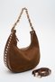 Women's Shoulder Bag Suede Taba Sly503 - 3