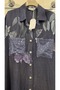 Italian Linen Set Long Tunic Shirt Pants with Sequin Detail - 4