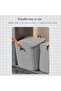 Foldable Storage Organizer Bag, Large Capacity Folding Clothes Storage Containers with Zipper and Ha - 5