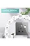 Single Switched Wall Socket 1 Gang Black with USB C & USB A Charging ports, Wall Switch Power - 5