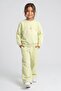 Girls' Wide-Leg Sweatpants Set Crew Neck Sweatshirt and Pants - 2