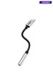 Basic Ca110 Metal Headed Braided Lightning to 3.5mm Jack Converter Cable - 2