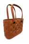 Women's Quilted Pattern Eva Material Water Resistant Large Tote Bag with Decorative Accessories - 3