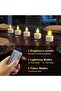 Rechargeable Tea Lights Candles with Remote Timer & Charging Base - 5