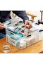 Premify Large Plastic Medical Storage Box, Child-Proof Organizer with Compartments & Handle, for Fam - 5