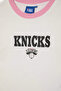 H9406Axer105 Ecru Nba New York Knicks Licensed Slim Fit Crew Neck Athlete Ribbed Short Sleeve - 7