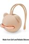 2 Pack Silicone Pacifier Holder Case, Bear Shape Pacifier Storage with Strap for Travel & O - 5