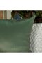 Belchior Silk Home Plain Square Shaped Decorative Cushion Green 43 x 43cm 400603 - 3