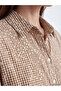 Lcw Grace Beige Patterned Ruffled Women's Shirt - 3