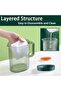 2L Water Pitcher with Lid for Hot or Cold Drinks, 68oz Plastic Iced Tea Jug for Juice, Coffee, Milk, - 4
