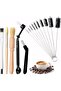Coffee Machine Cleaning Brush Set, 15Pcs Straw Brush,Long Handle Bottle Brushes, Flexible Scrub Brus