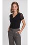 Women's Short Sleeve V-Neck Blouse, Pack of Lace Viscose - 4