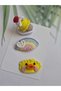 Pinterest Combinations Gift Set for Baby with Less Hair Hairless Baby Hair Clip 3-Piece Mixed Sets Handmade Knitted Organic Baby Hair Accessories - 4