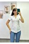 Button-Front, Pleated Sleeve Cuffs, Button Detail, Fitted at the Waist Shirt