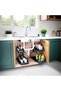 2 Pack Black Expandable 2 Tier Sliding Under Sink Storage Organizer | Drawers Space Saving Shelving - 3