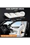 Car Lumbar Support Pillow, Memory Foam Back Cushion with Adjustable Straps, Black - 4