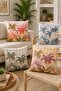Amazon Palms Patterned 4-Piece Throw Pillow Cover Set - 2