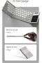 لوحة مفاتيح بلوتوث قابلة للطي من Cube Pocket مع لوحة لمس - تصميم ثلاثي الطي فائق المحمولية، 64-كي لوتس - 6