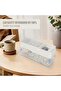 Cable Organizer Box, Multi-Compartment Desktop Organizer with Ventilation Holes, Office Elect - 6
