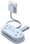 شريط طاقة للسفر بقوة 65 واط بتقنية GaN مع منافذ USB (2 منفذ USB-A/2 منفذ USB-C)، قابس مسطح مع منفذين USB