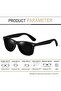 Classic Square Sunglasses for Men Women Polarized UV400 Protection | Lightweight Rectangular - 4