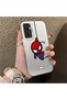 Samsung Galaxy M15 Compatible Silicone Edge Hard Back Case Couple Phone Case Spider Man Patterned - 3