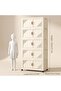 Stackable Storage Bins with Lids, 5 Tier Storage Cabinet with Wheels Dual Opening Storage Box, Colla - 2