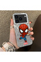 iPhone 17 Pro Compatible Spider Man Patterned Silicone Edge Hard Back Case Couple Phone Case - 3