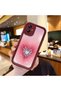 Samsung Galaxy A04E Compatible Pink Gradient Heart Spider Web Patterned Silicone Case - 2
