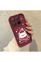 Mi 15t Pro Compatible Winter-Themed Snow Bear Snowflake Patterned Silicone Case
