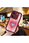 Tecno Camon 20 Pro 5g Compatible Pink Gradient Heart Spider Web Pattern Silicone Case - 2