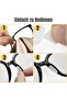 Sunglasses case, crystal sunglasses case, car sun visor sunglasses storage bag, car interior accessories (white) - 2