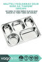 Bento 1600ml Lunchbox New Collection Leakproof Single Layer 5 Compartments Stainless Steel Lunch Box - 4