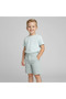 Boys' Linen Shorts Light Sky Blue Striped Classic Cut Summer Shorts - 5
