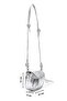 Mino Adjustable Knot Detail Strap Women's Mini Crossbody Bag with Ankle Accessory Silver - 2