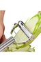 Stainless Steel 2 in 1 Julienne Vegetable Peeler Multi-Functional Fruit Vegetable Shredder Slicer Double Planing Cutter Potato Cucumber Carrot Melon Grater (Silver, 18 x 8.2 x 2.4 cm)