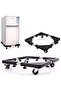 Adjustable Appliance Stand Base with Wheels, Heavy-Duty Moving Trolley for Refrigerator Washing Machine